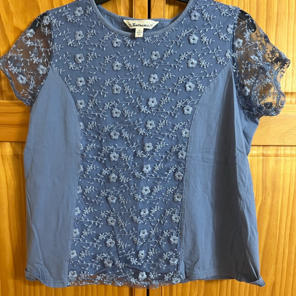 Lace Front T-Shirt